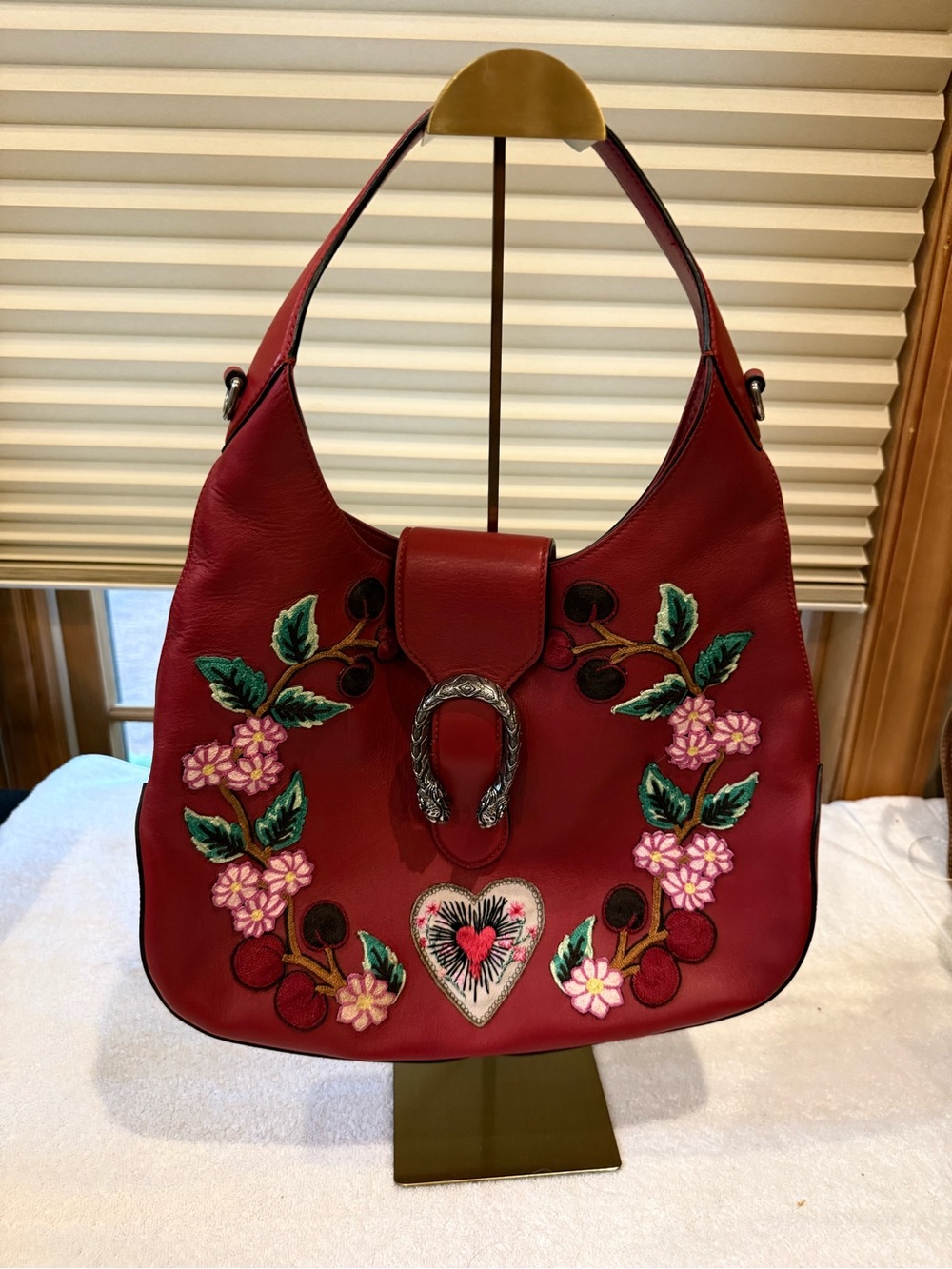 Medium Dionysus Embroidered Shoulder Bag with Gucci crossbody strap